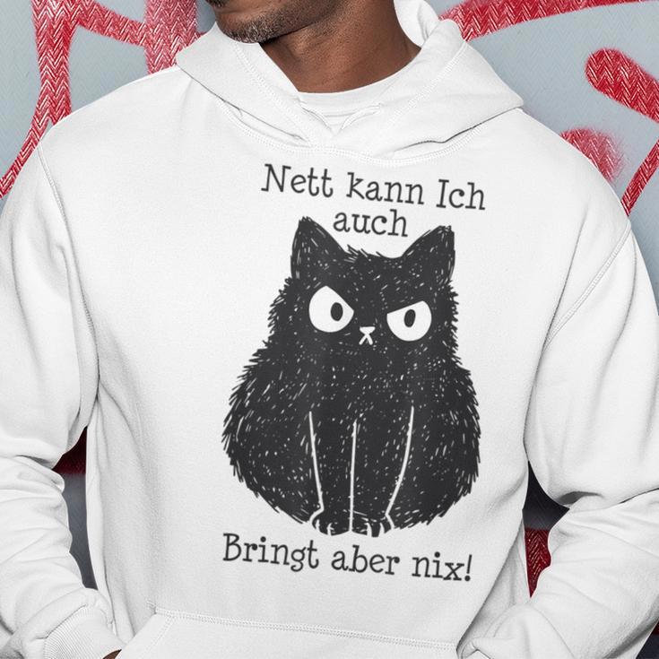 Nett Kann Ich Auch Bringt Aber Nix Cat Fun Gray S Kapuzenpullover Lustige Geschenke