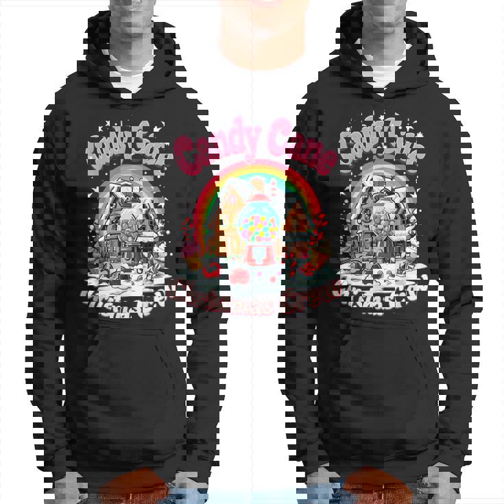 Candy Cane Christmas Crew House Candy Security Candyland Hoodie