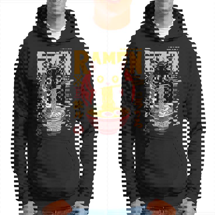 Cat Ramen Noodle Japanese Anime Manga Ramen Kawaii Cat Hoodie