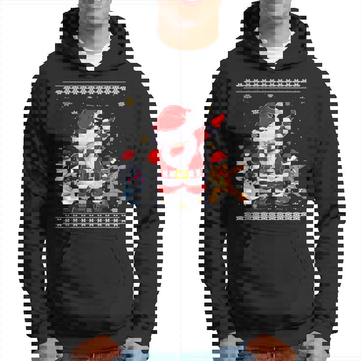 Christmas Dab Dabbing Bonhomme De Neige Du Père Noël Sweat à capuche