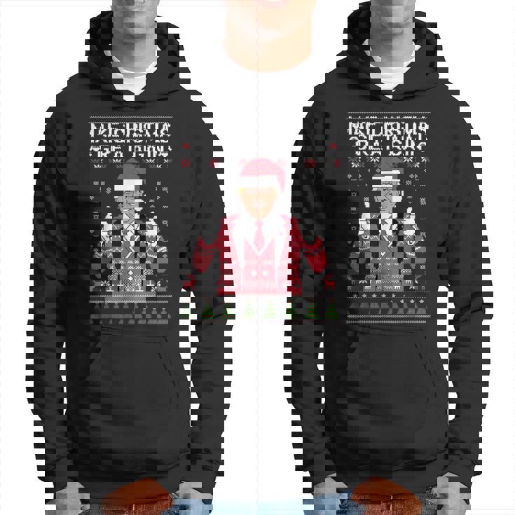 Make Christmas Great Again Trump Pajamas Ugly Hoodie