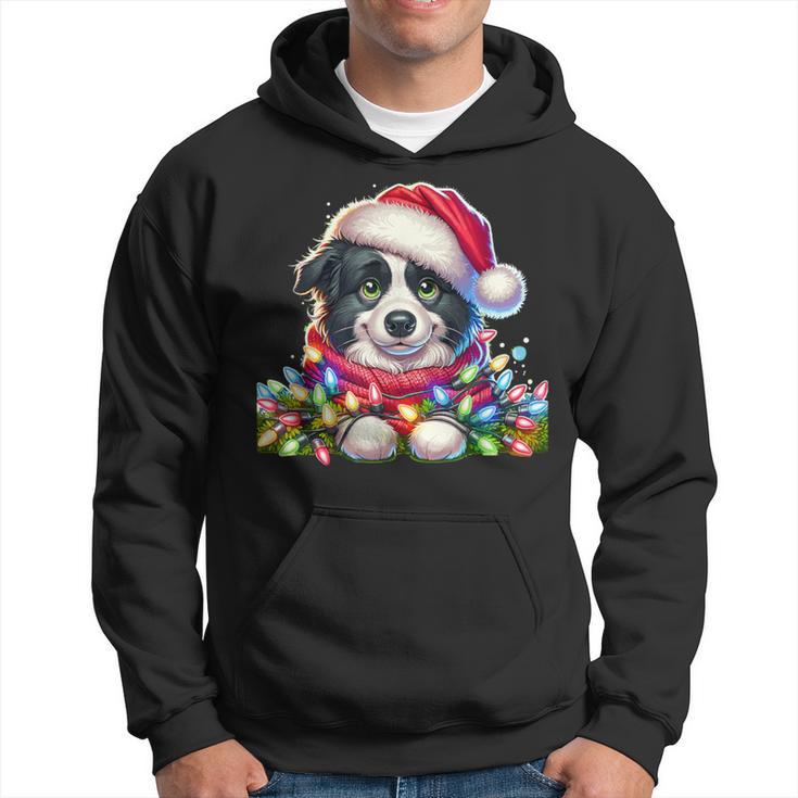 Christmas Hat Border Collie Border Collies Kapuzenpullover