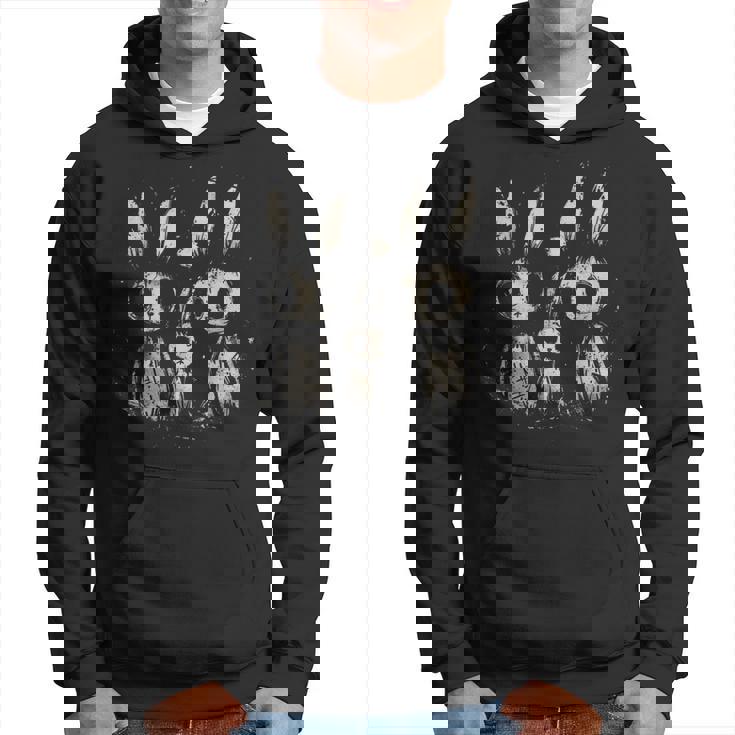 Creepy Cute Bunny Rabbits Horror Goth Grunge Alt Aesthetic Hoodie