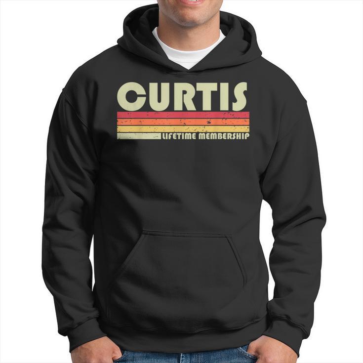 Curtis Nachname Lustiges Retrointage 80Er 90Er Geburtstag Wiedersehen Kapuzenpullover