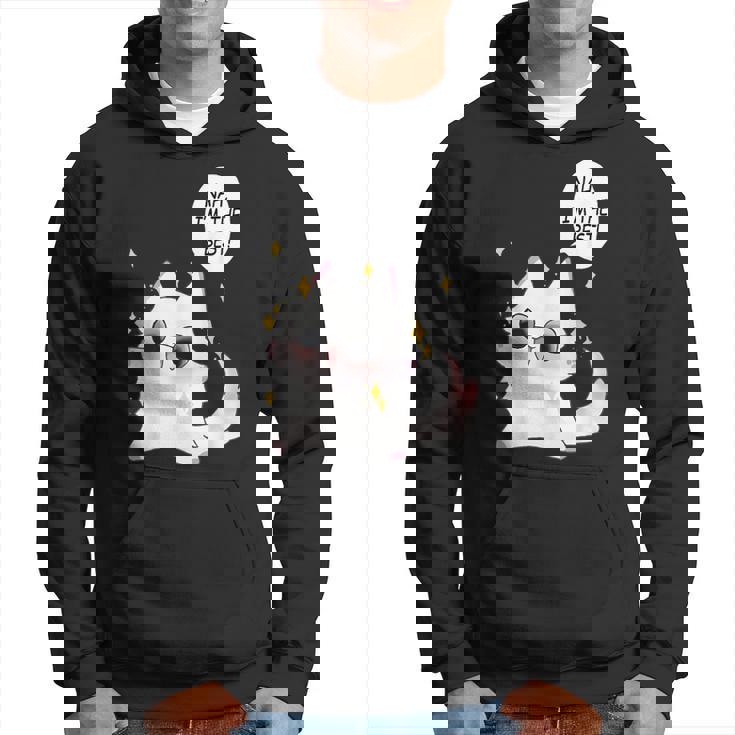 Cute Cat Anime Meme Nah I'm The Best Gojo Cat Hoodie