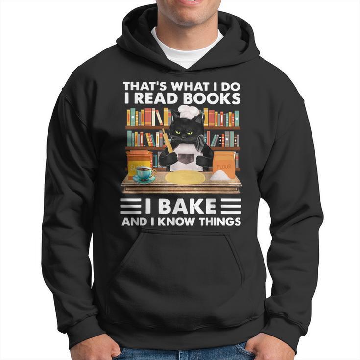 Das Ist Was Ich Mache Ich Lese Bücher Die Ich Backe Und Ich Weiß Dinge Kapuzenpullover