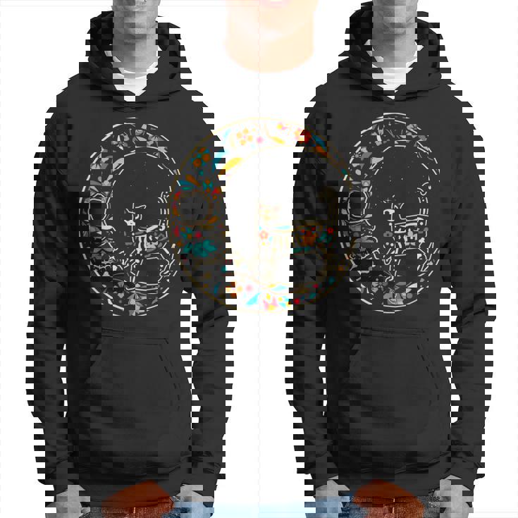 Dia De Los Muertos Chat Lune Sweat à capuche