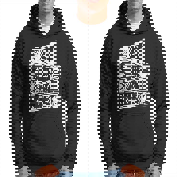 Eat Sleep Handball Repeat Cadeau De Handball Drôle Sweat à capuche