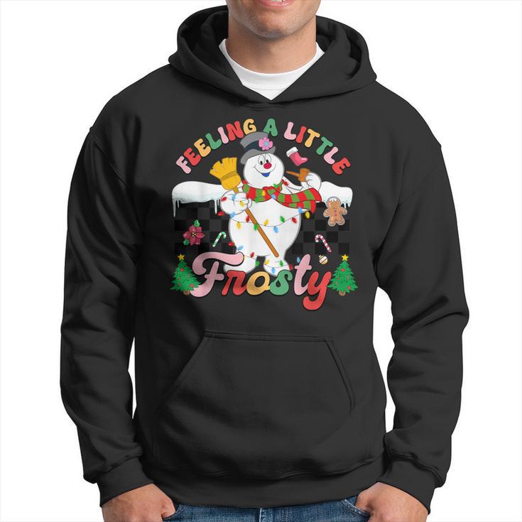 Christmas with Santa and Frosty high quality Unisex Hoodie