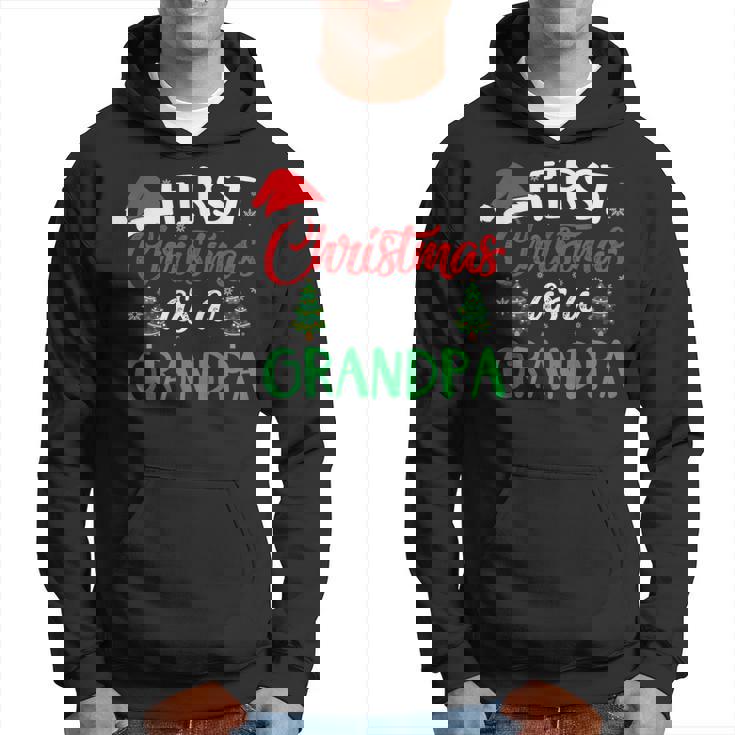 First Christmas As A Grandpa Christmas New Grandpa Hoodie