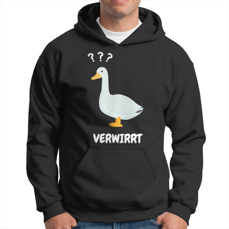 Ganserwirrt Lustiges Gänse Goose Meme Wortspiel Kapuzenpullover