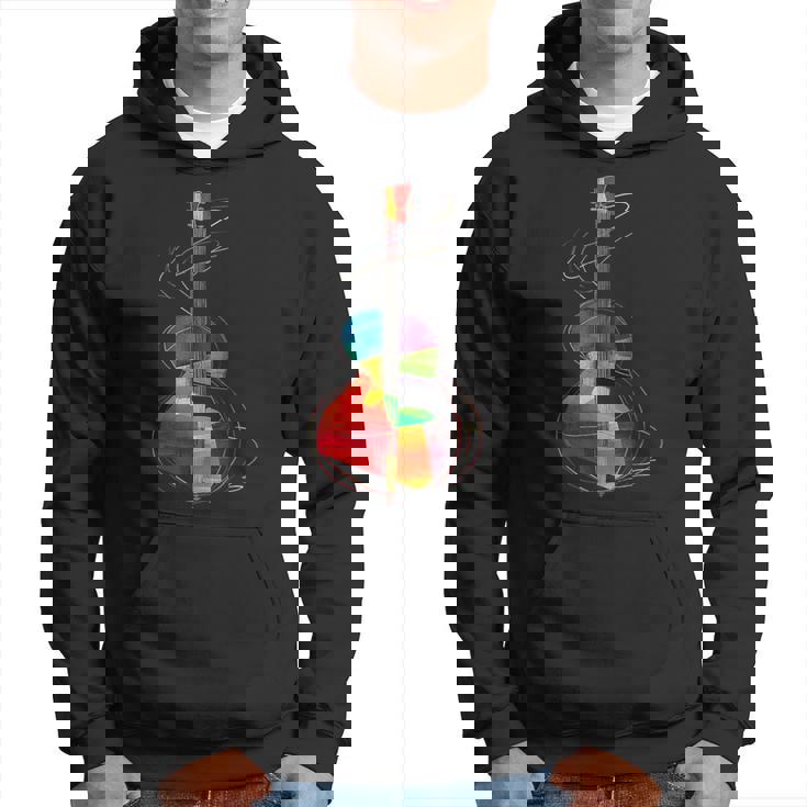 Guitar Music Instrument Motif Illustration Guitar Hoodie