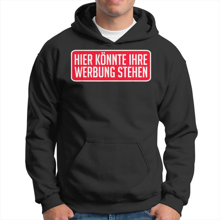 Hier Kann Ihre Werbung Stehhen Für Einen Influencer Kapuzenpullover