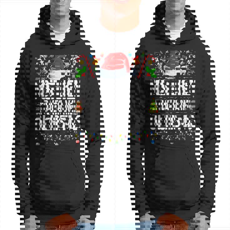Most Likely To Watch Anime On Christmas Cool Anime Christmas Hoodie