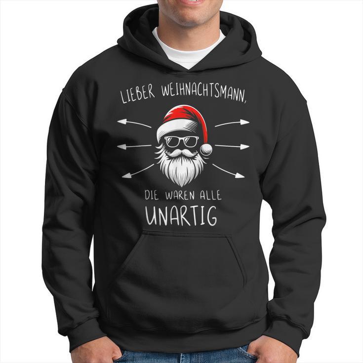 Lustiges Weihnachtsmann Waren Alle Unartig Christmas Kapuzenpullover