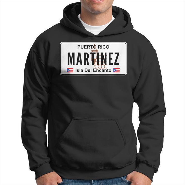 Martinez Last Name Puerto Rico License Plate Kapuzenpullover