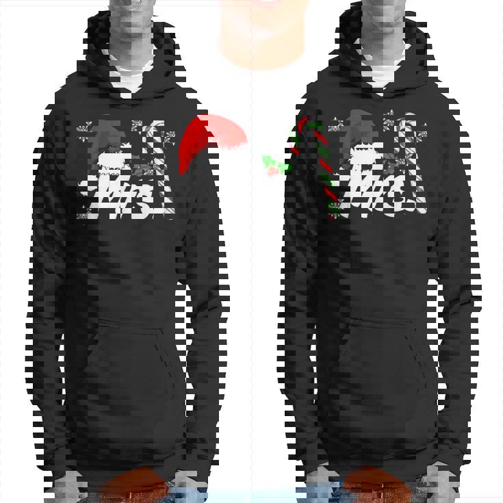 Mr And Mrs Santa Hat Couples Matching Christmas His And Her Hoodie