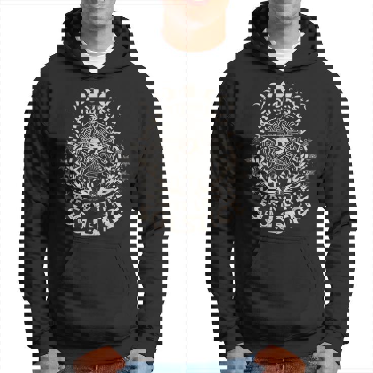 Retro Have Yourself A Merry Little Solstice Yule Holiday Hoodie