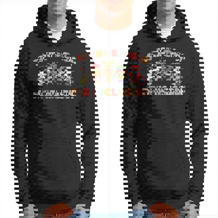 Tis The Season For Inclusion Ot Pt Slp Therapist Christmas Hoodie