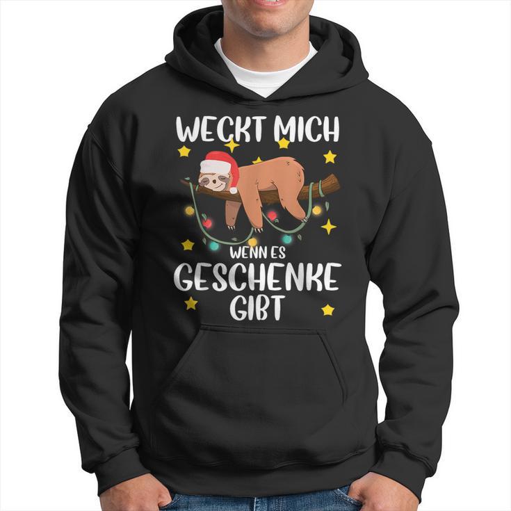 Wecke Mich Wenn Es Geschenke Gibt Christmas Kapuzenpullover