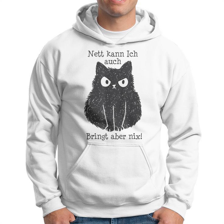 Nett Kann Ich Auch Bringt Aber Nix Cat Fun Gray S Kapuzenpullover