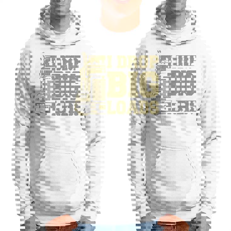 Truck Trucker Driver Big Rig Semi-Trailer Dad Hoodie