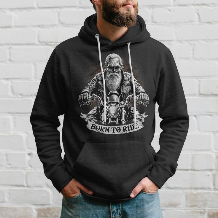 Born To Ride Biker Motorcyclist Slogan Kapuzenpullover Geschenke für Ihn