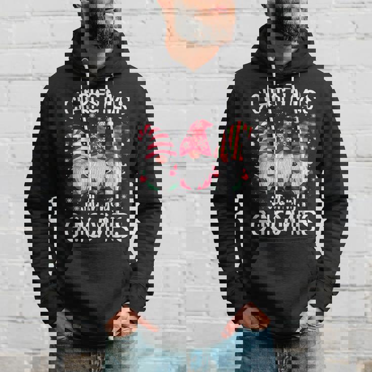 Christmas With My Gnomies Xmas Family Gnome Winter Holiday Hoodie Gifts for Him