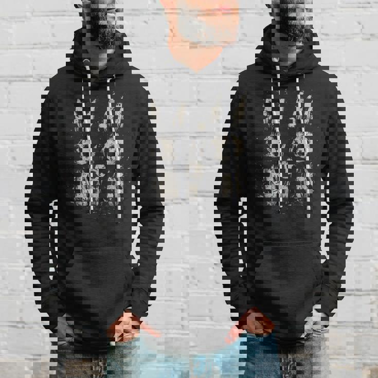 Creepy Cute Bunny Rabbits Horror Goth Grunge Alt Aesthetic Hoodie Gifts for Him