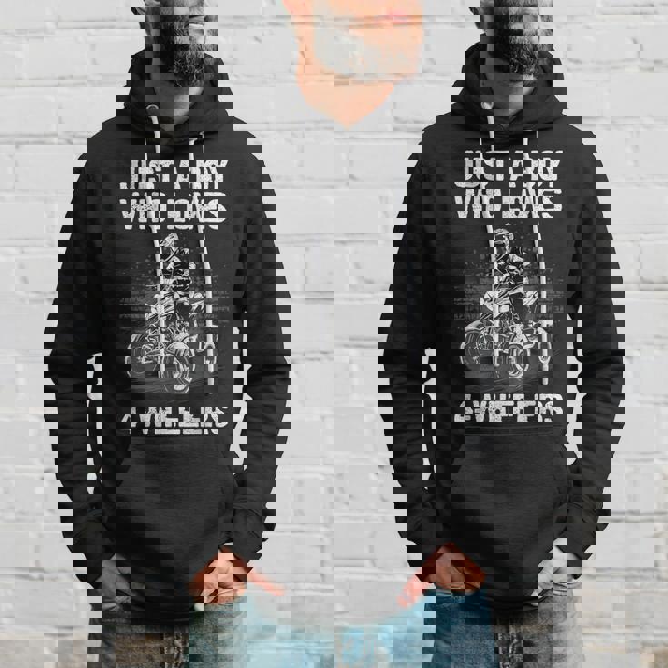 Cute Atv For Boys Wheeler Racing Quad Atv Rider Hoodie