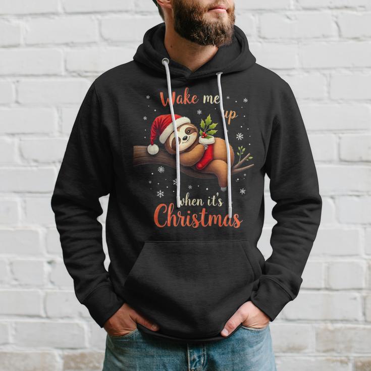 Cute Christmas Fautier Wake Me Up When Christmas Kapuzenpullover Geschenke für Ihn