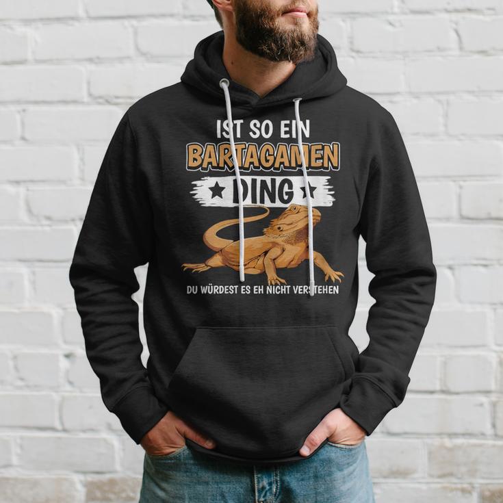 Damen Bartagamen Sachen Ist So Ein Bartagame Ding Bartagame Mit-Ausschnitt Kapuzenpullover Geschenke für Ihn