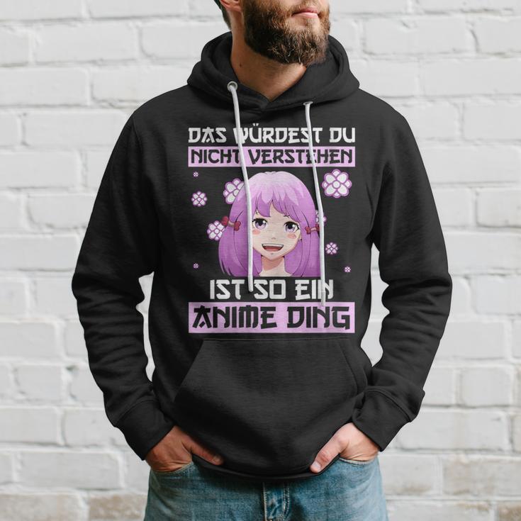 Damen Das Würdest Du Nichterstehen Ist So Ein Anime Ding Mit-Ausschnitt Kapuzenpullover Geschenke für Ihn