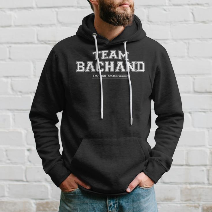 Damen Team Bachand Stolzer Familienname Nachname Geschenk Mit-Ausschnitt Kapuzenpullover Geschenke für Ihn