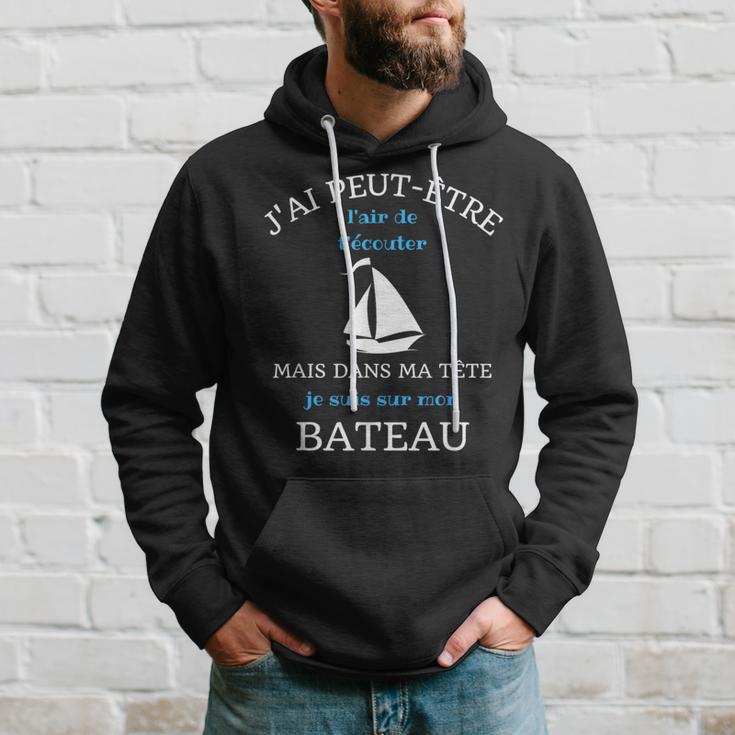Dans Ma Tête Je Suis Sur Mon Bateau Cadeau Humoristique Sweat à capuche Cadeaux pour lui