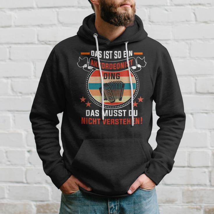 Das Ist So Ein Akkordeonist Ding Akkordeonspieler Kapuzenpullover Geschenke für Ihn