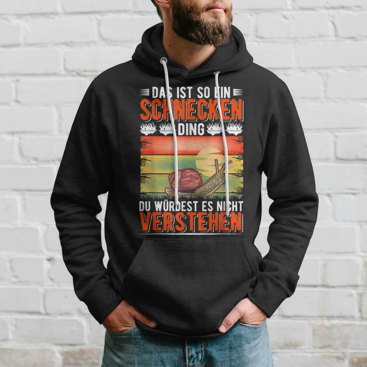 Das Ist So Ein Schnecken Ding Weinberg Snail Kapuzenpullover Geschenke für Ihn