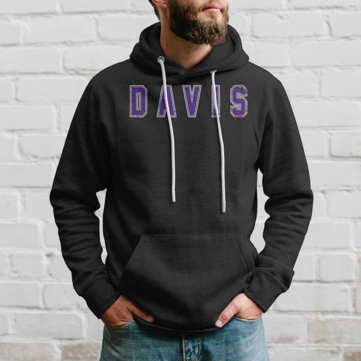 Distressed Davis Proud Family Surname Familia Kapuzenpullover Geschenke für Ihn