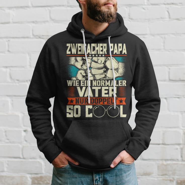 Double Father Papaon Zwei Kinder Kapuzenpullover Geschenke für Ihn