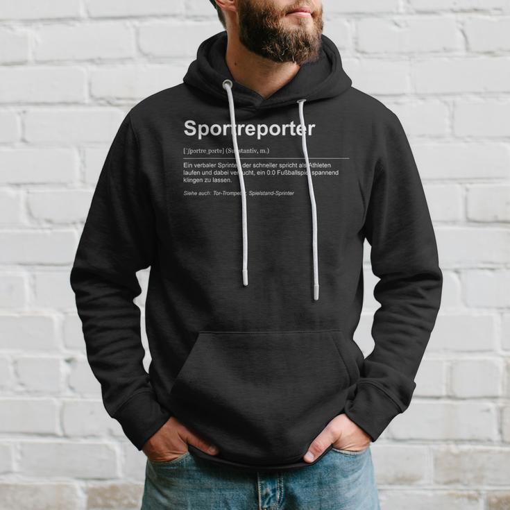 Dynamic Sportreporter Spannung Und Emotionen Kapuzenpullover Geschenke für Ihn