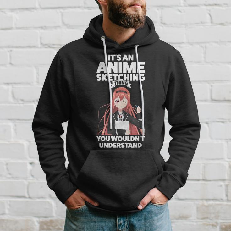 Es Ist Ein Anime-Sketching Ding Anime Merch Kapuzenpullover Geschenke für Ihn