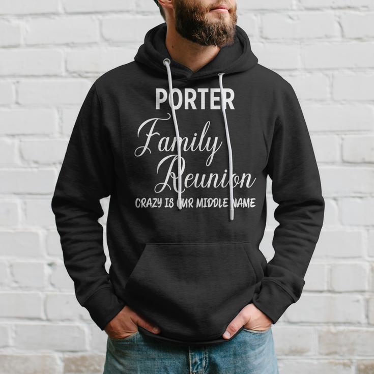 Family Name Porter Reunion Last Name Tag Kapuzenpullover Geschenke für Ihn