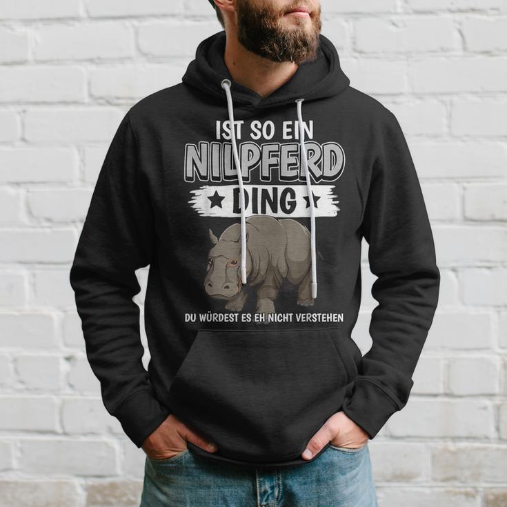 Flusspferd Sachen Ist So Ein Nilpferd Ding Nilpferd Kapuzenpullover Geschenke für Ihn