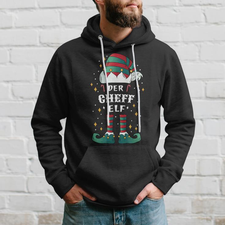 Elf Christmas Ich Bin Der Chef Elf Kapuzenpullover Geschenke für Ihn