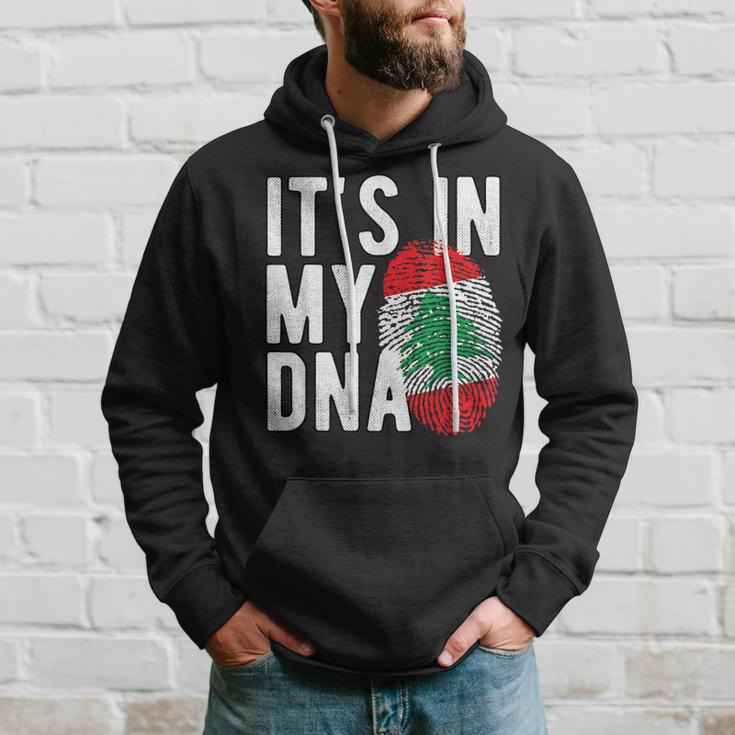 It's In My Dna Lebanon Flag Fingerprint Kapuzenpullover Geschenke für Ihn