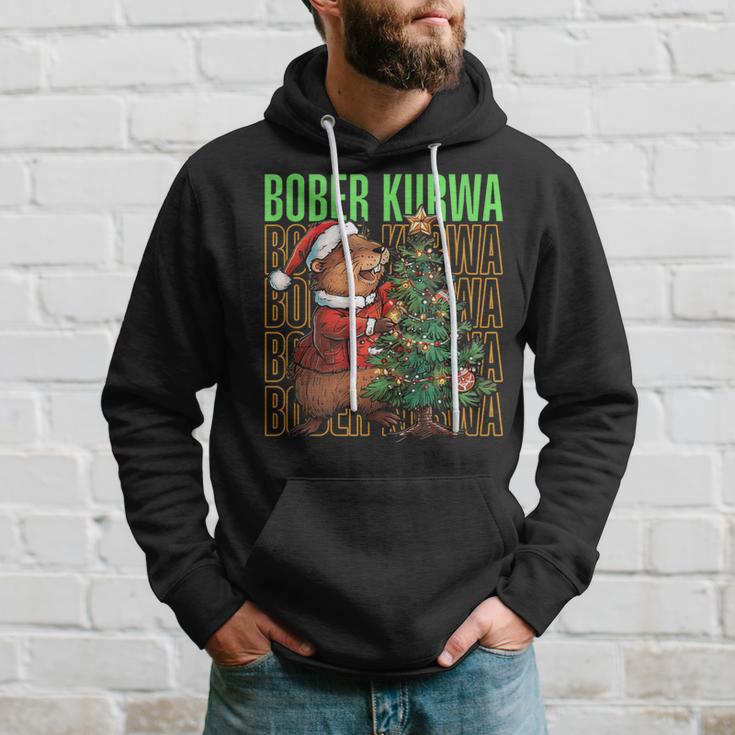 Polish Meme Christmas Bobr Kurwa Bober Bobr Kapuzenpullover Geschenke für Ihn