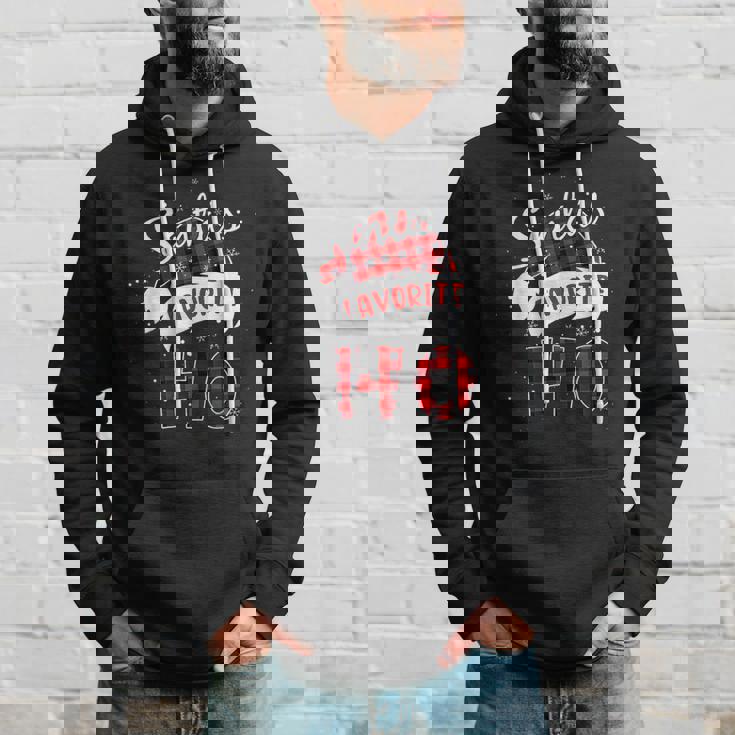 Santa's Favorite Ho Christmas Red Plaid Buffalo Pajama Hoodie Gifts for Him Santa's Favorite Ho Christmas Red Plaid Buffalo Pajama Hoodie Gifts for Him