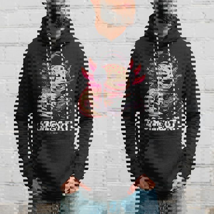 Gamesolotl Axolotl Video Gamer Kawaii Anime Boys Ns Hoodie Gifts for Him