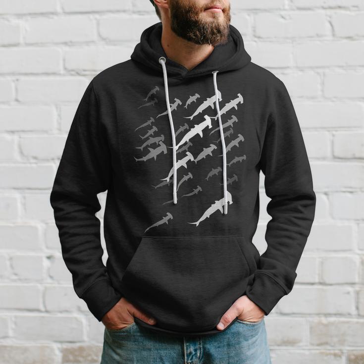 Hammer Shark Swarm Diver Kapuzenpullover Geschenke für Ihn