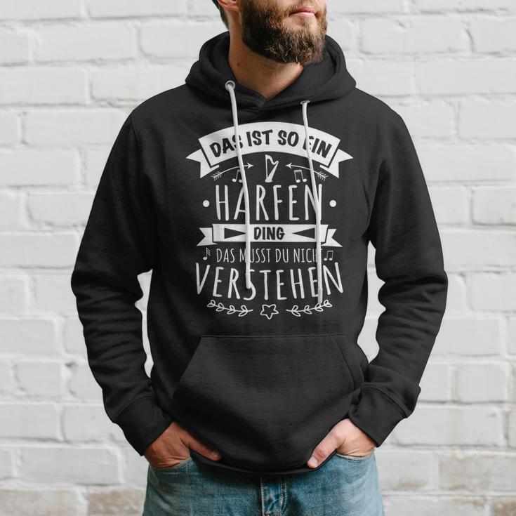 Harfe Musiker Das Ist So Ein Harfen Ding Kapuzenpullover Geschenke für Ihn